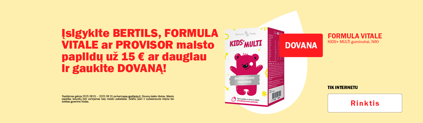 Formula Vitale dovanų kampanija