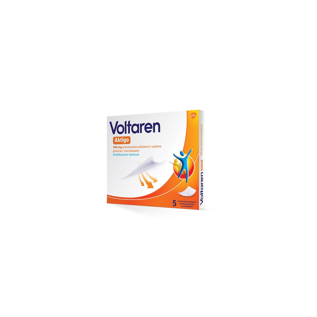 Voltaren Aktigo 140mg pleistr. N5 - 