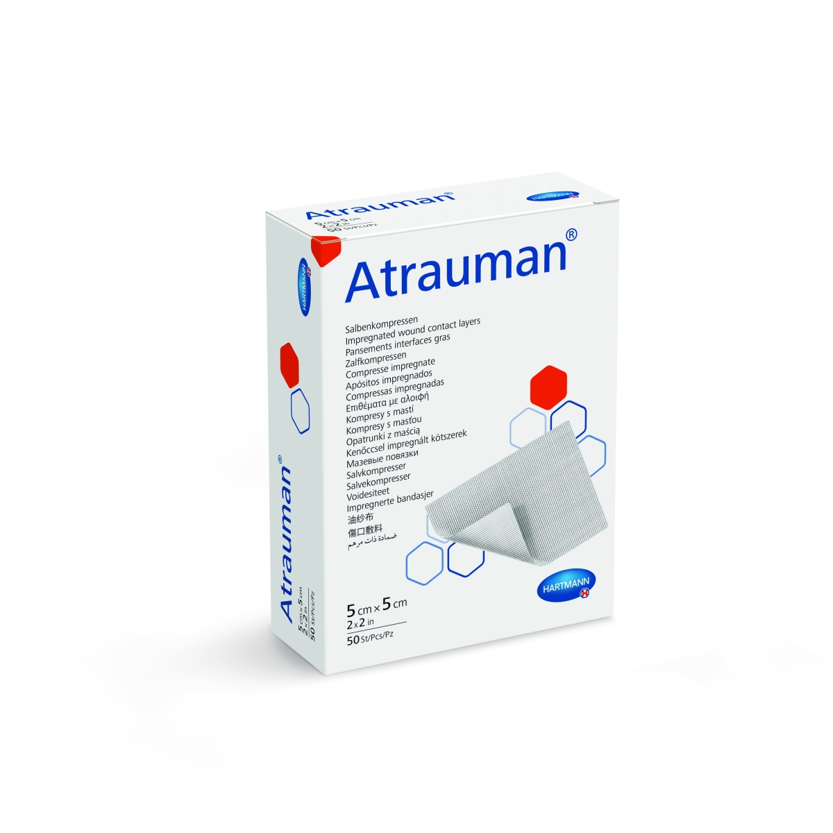 HARTMANN tinklelinis tvarstis ATRAUMAN, 5 x 5cm, N1 - 