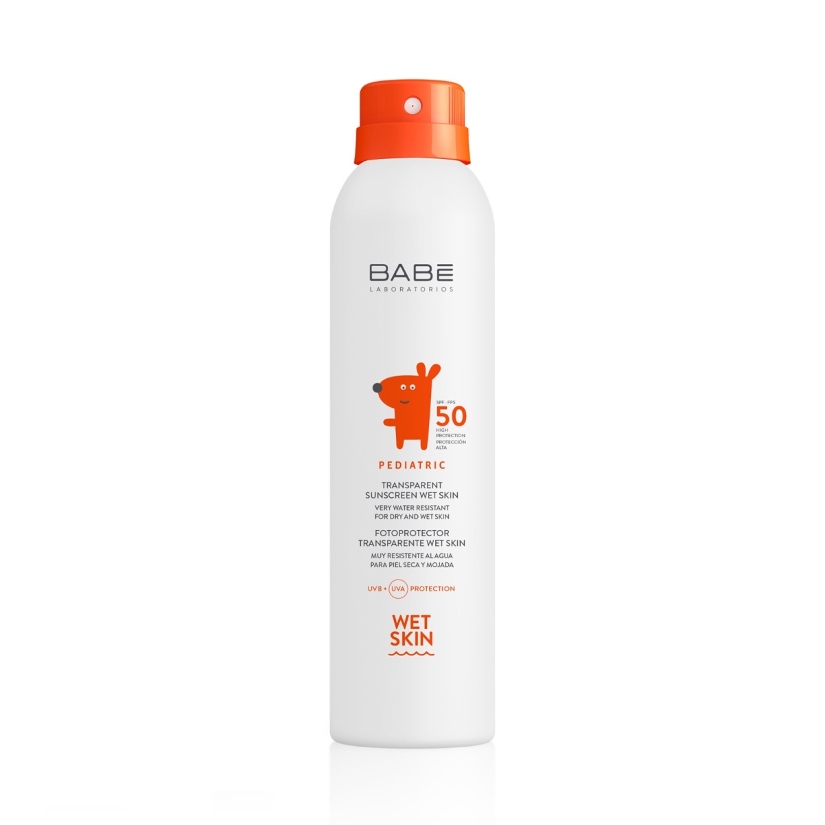 BABE apsauginė dulksna drėgnai vaikų odai PEDIATRIC WET SPF50, 200ml - 