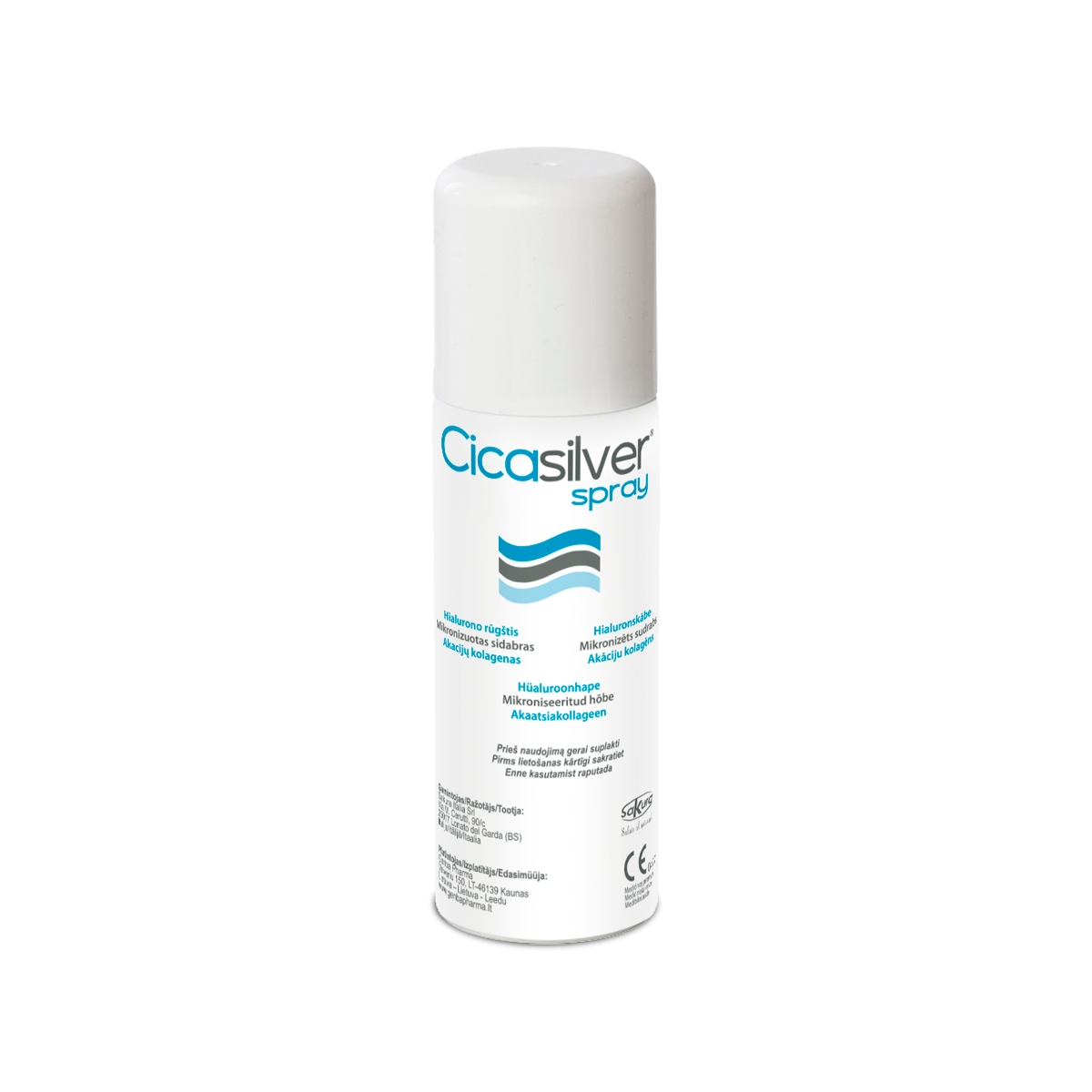 CICASILVER, mikronizuoto sidabro purškalas žaizdoms, 125 ml - 