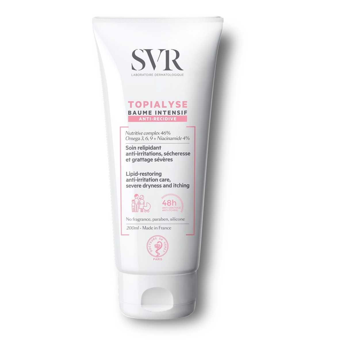 SVR balzamas sausai, atopiškai odai TOPIALYSE BAUME INTENSIVE, 200ml - 