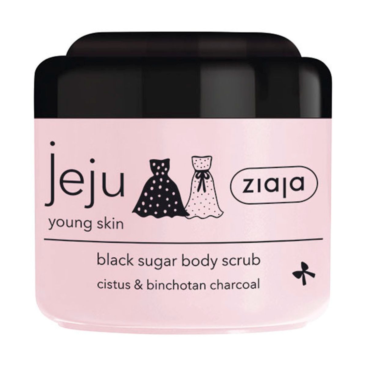 ZIAJA Jeju juodasis cukraus kūno šveitiklis, 200ml - 