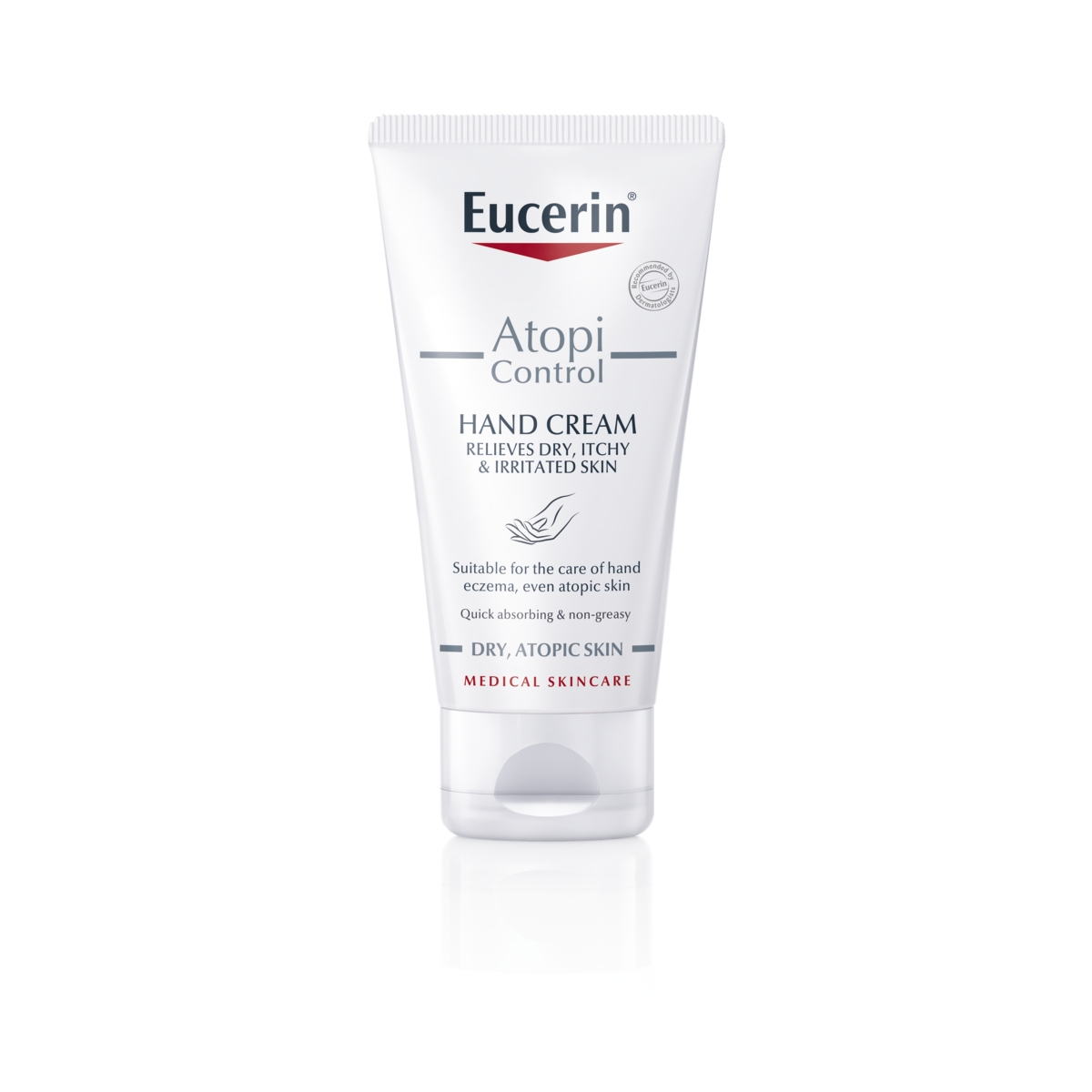 EUCERIN® AtopiControl rankų kremas sausai, atopinei oda, 75ml - 