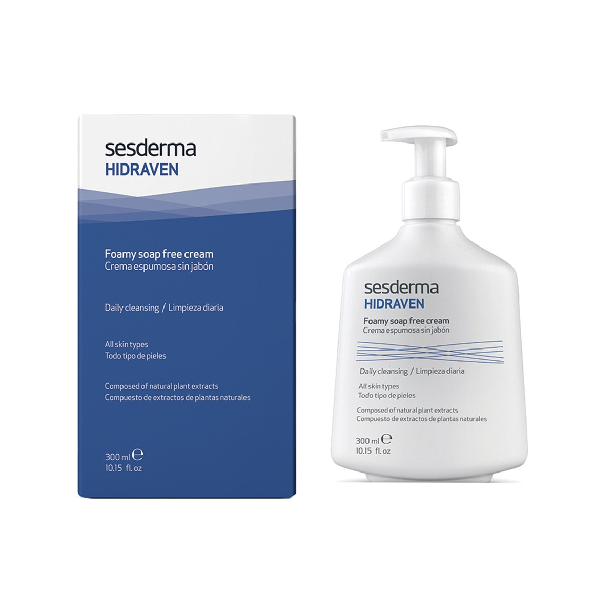 SESDERMA bemuilis putojantis prausiklis HIDRAVEN, 300ml - 