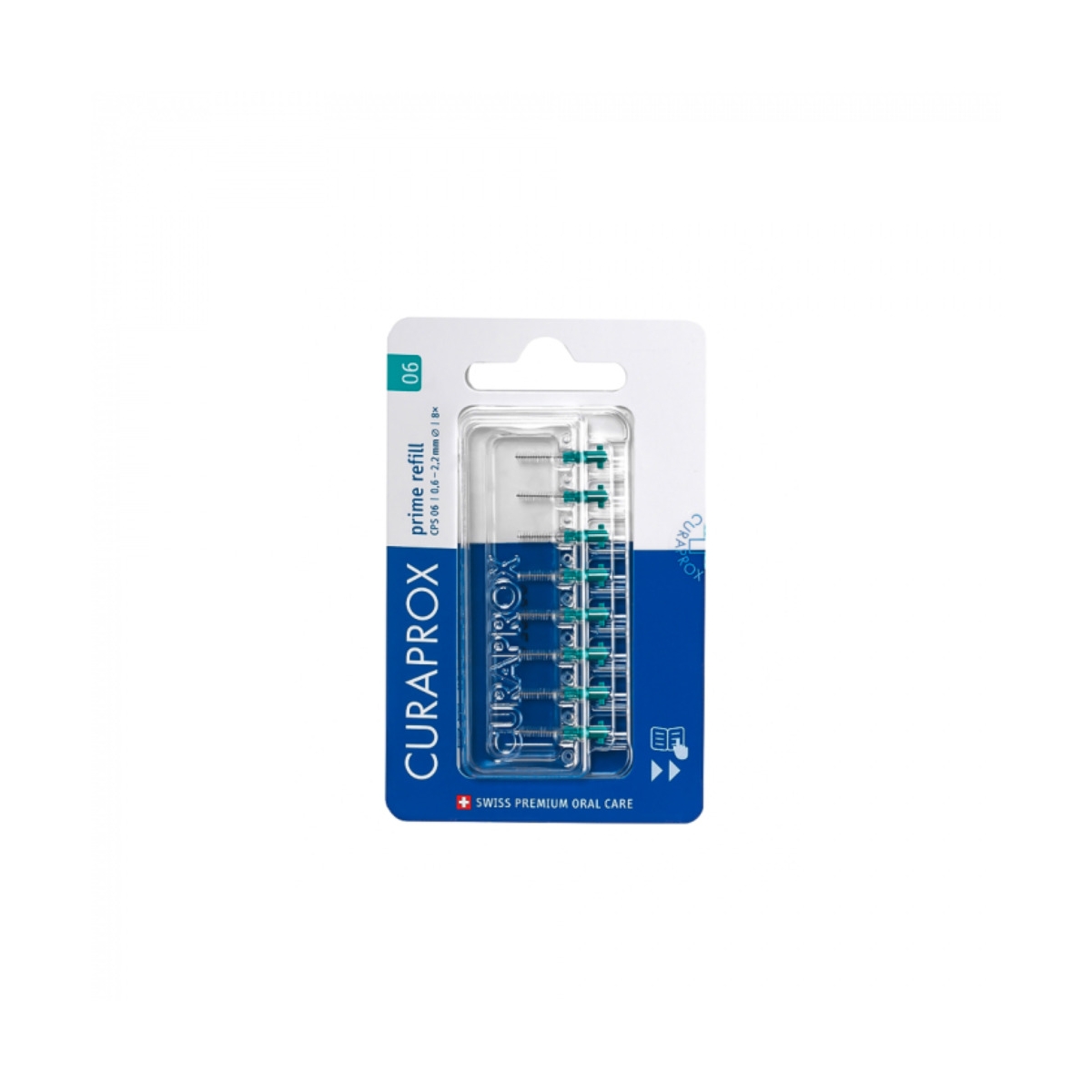 CURAPROX tarpdančių šepetėlių papildymas CPS PRIME REFILL 06, N8 - 