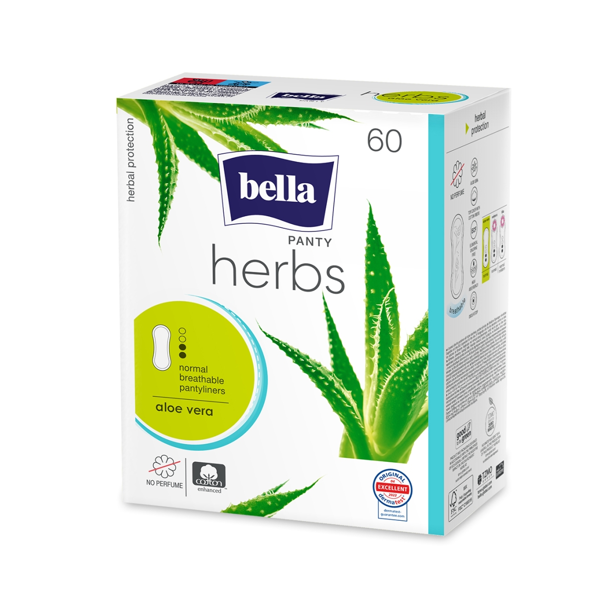 BELLA Herbs Aloe Vera įklotai su alaviju 60 vnt. - 