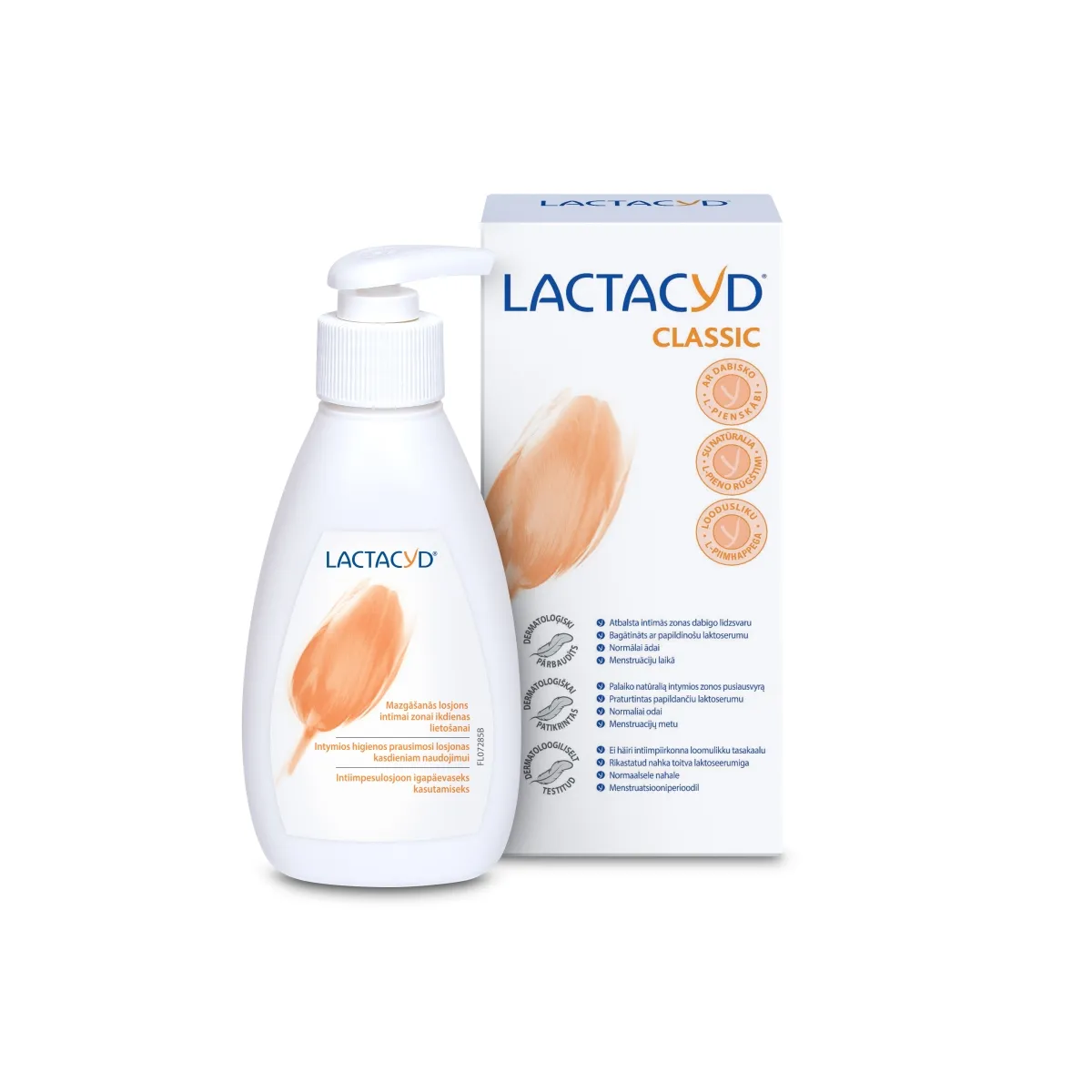 LACTACYD intymios higienos prausimosi losjonas CLASSIC, 200ml - 