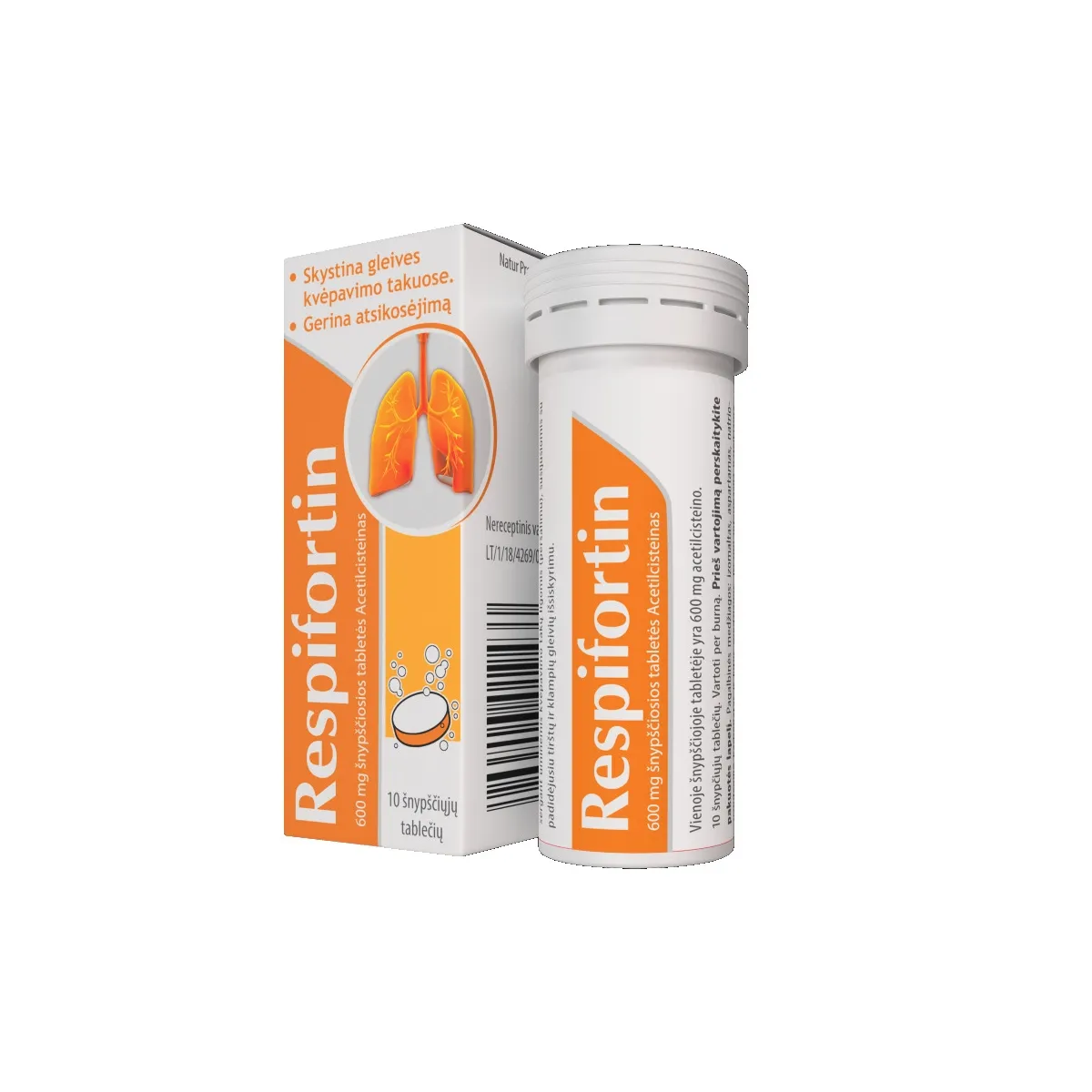 Respifortin 600mg šnypš.tab.N10 - 