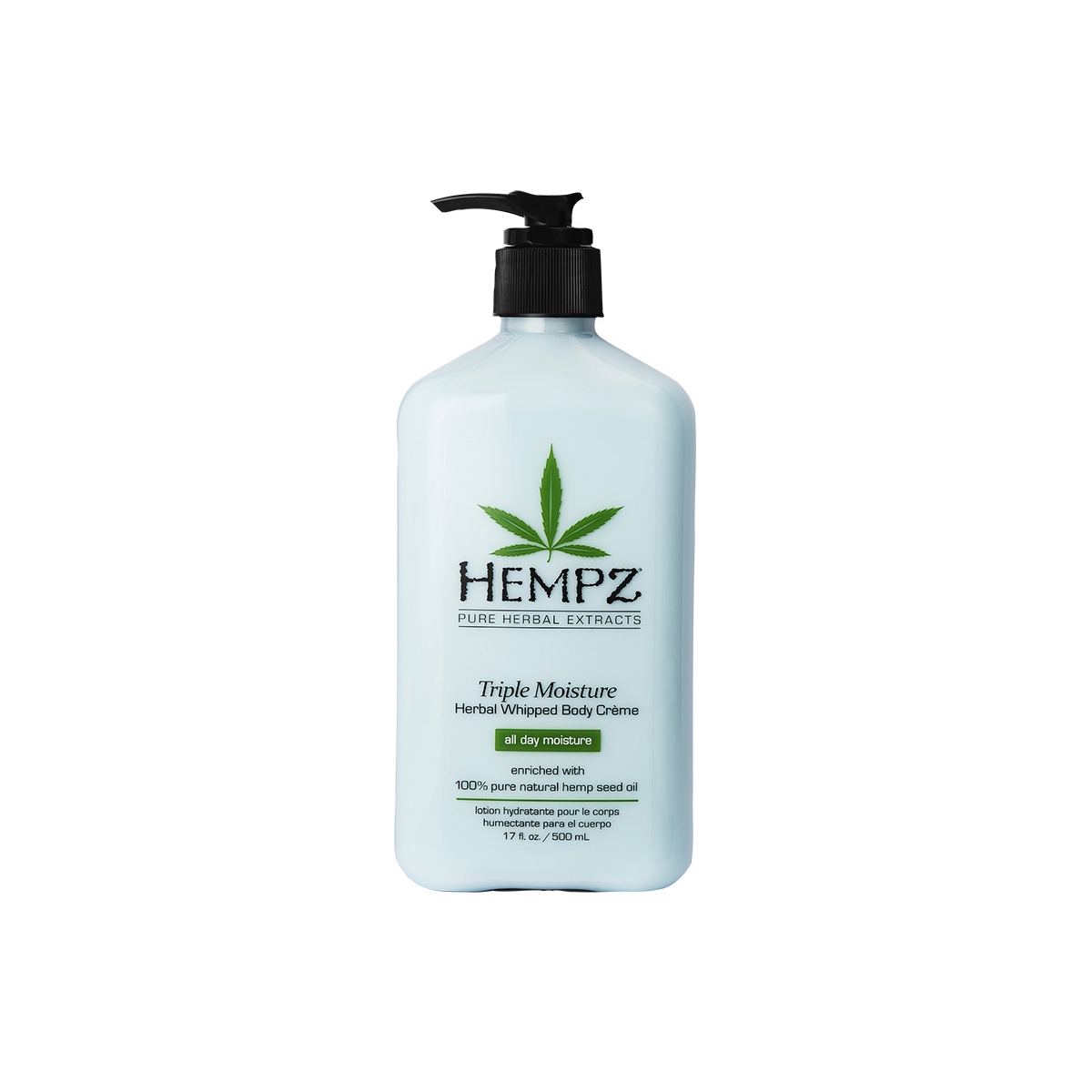 HEMPZ drėkinantis kūno kremas TRIPLE MOISTURE, 500ml - 