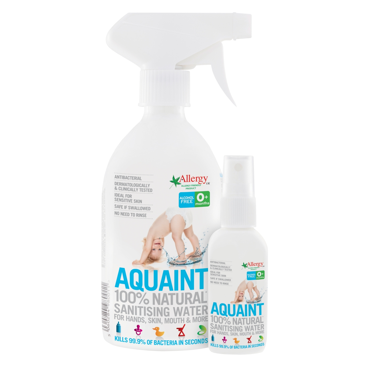 AQUAINT BABY natūralus dezinfekcinis vanduo, 500 ml - 