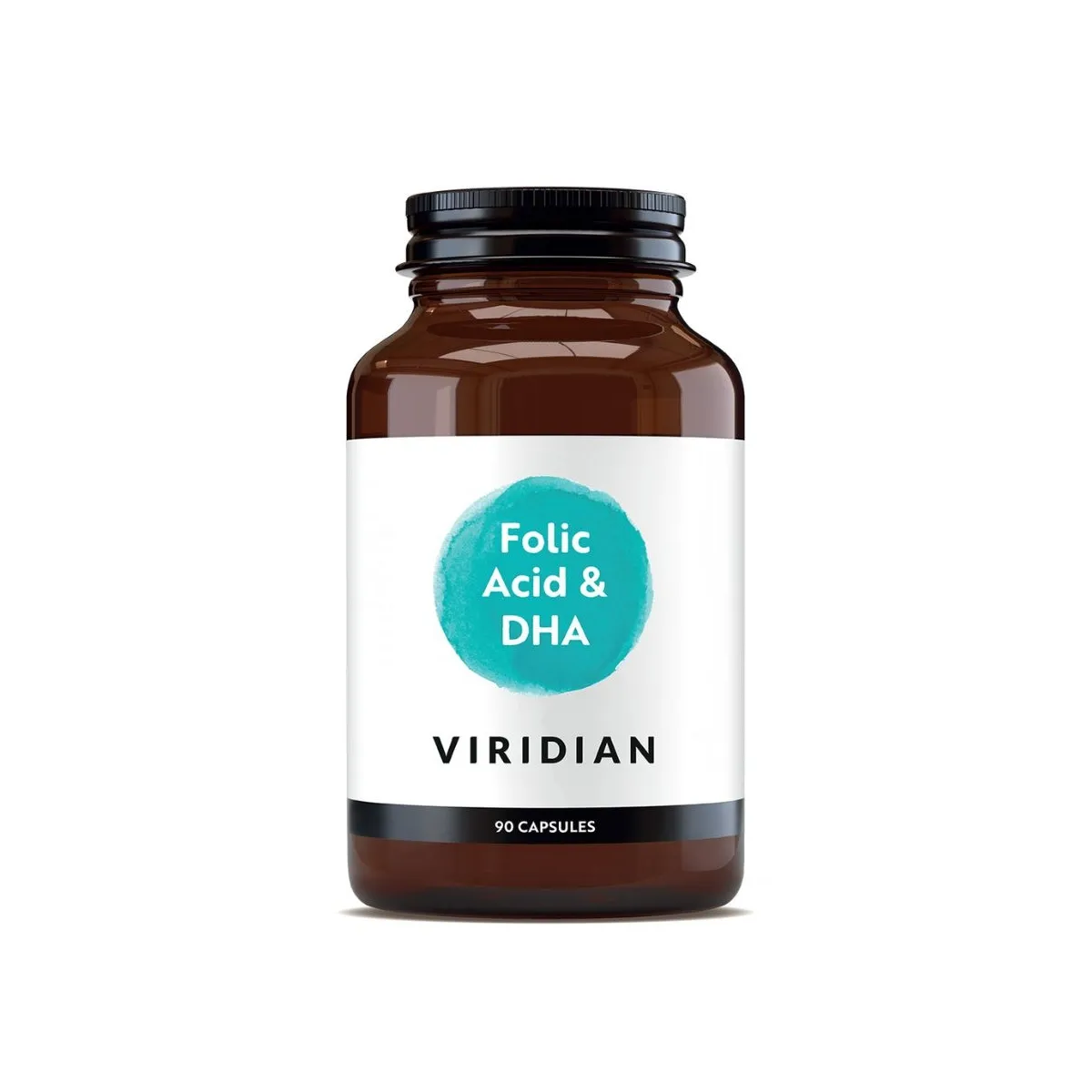 VIRIDIAN FOLIC ACID WITH DHA, N90 - 