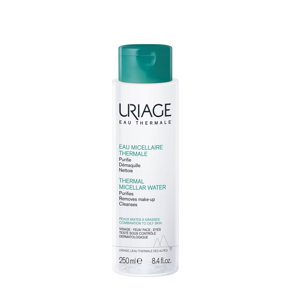 URIAGE micelinis valomasis vanduo mišriai-riebiai veido odai, 250ml - 