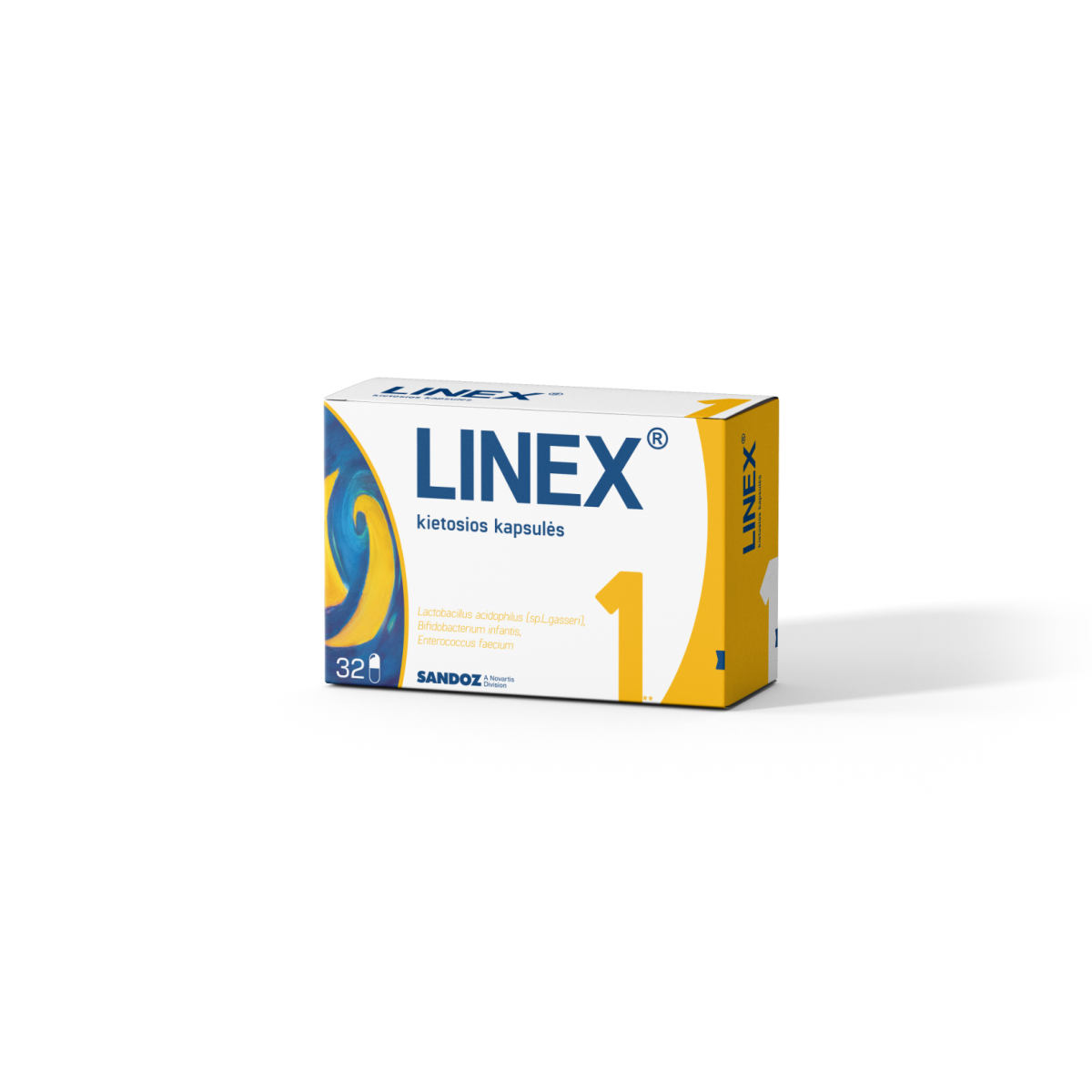Linex 1,2x10(7) KSV kietosios kapsulės N32 - 
