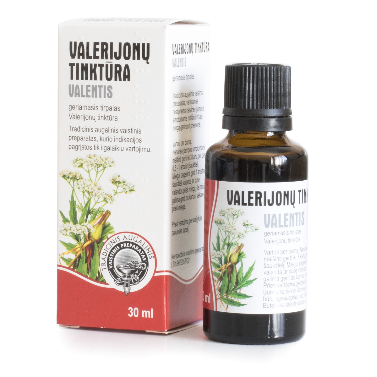 VALERIJONŲ TINKTŪRA VALENTIS geriamasis tirpalas 30ml - 