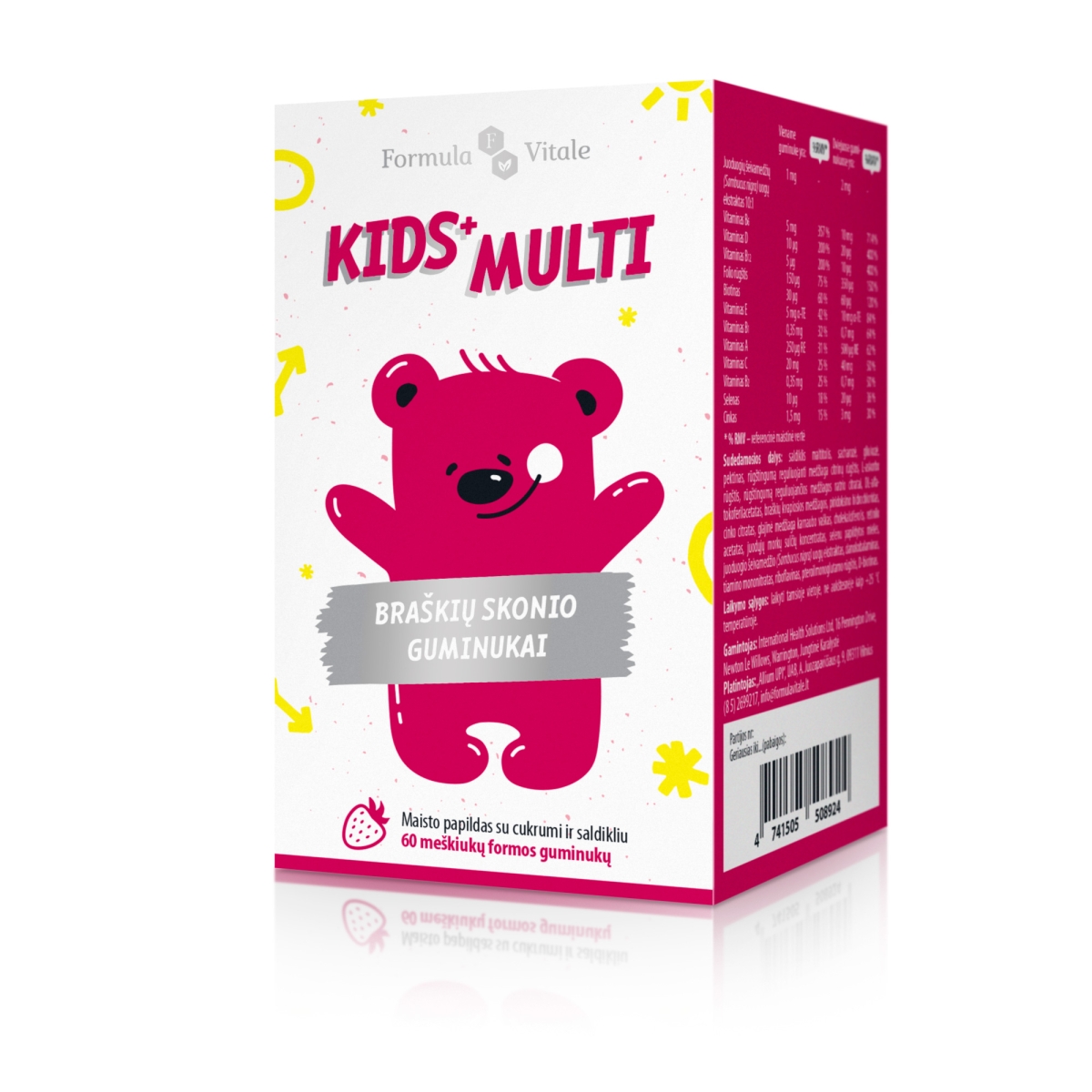 FORMULA VITALE Guminukai KIDS+ MULTI, N60 - 