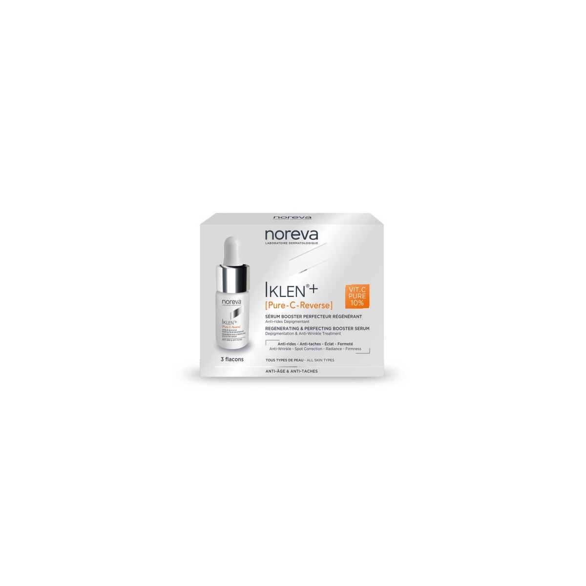 NOREVA pigmentines dėmes šalinantis serumas IKLEN+, 8ml x N3 - 