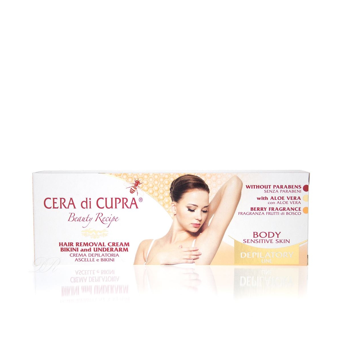 CERADICUPRA depiliacinis kremas bikini ir pažastų odai BR, 100ml - 