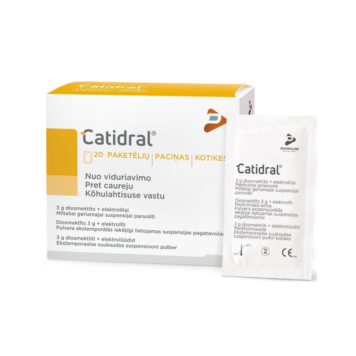 CATIDRAL, milteliai nuo viduriavimo, N20 - 