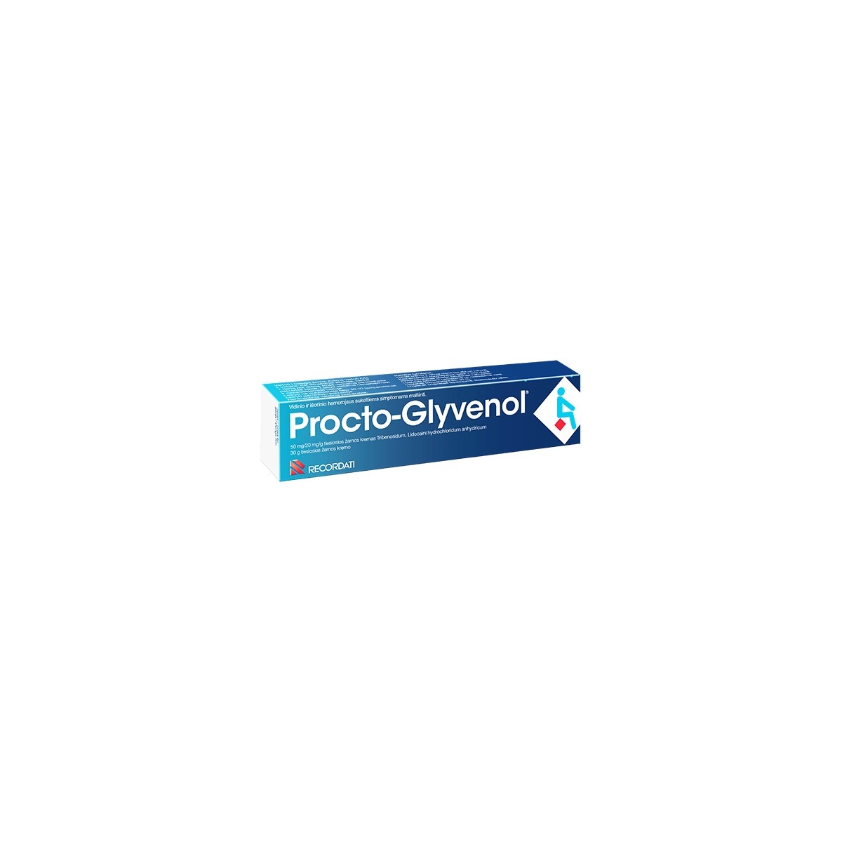 PROCTO-GLYVENOL tiesiosios žarnos kremas 30g - 