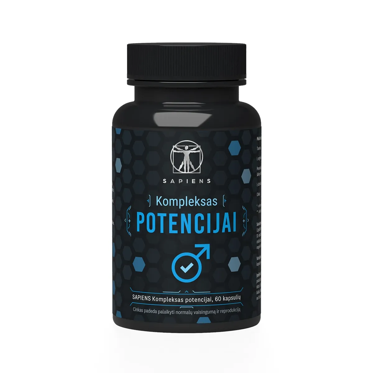 SAPIENS Libido ir potencijai, 60 kapsulių - 