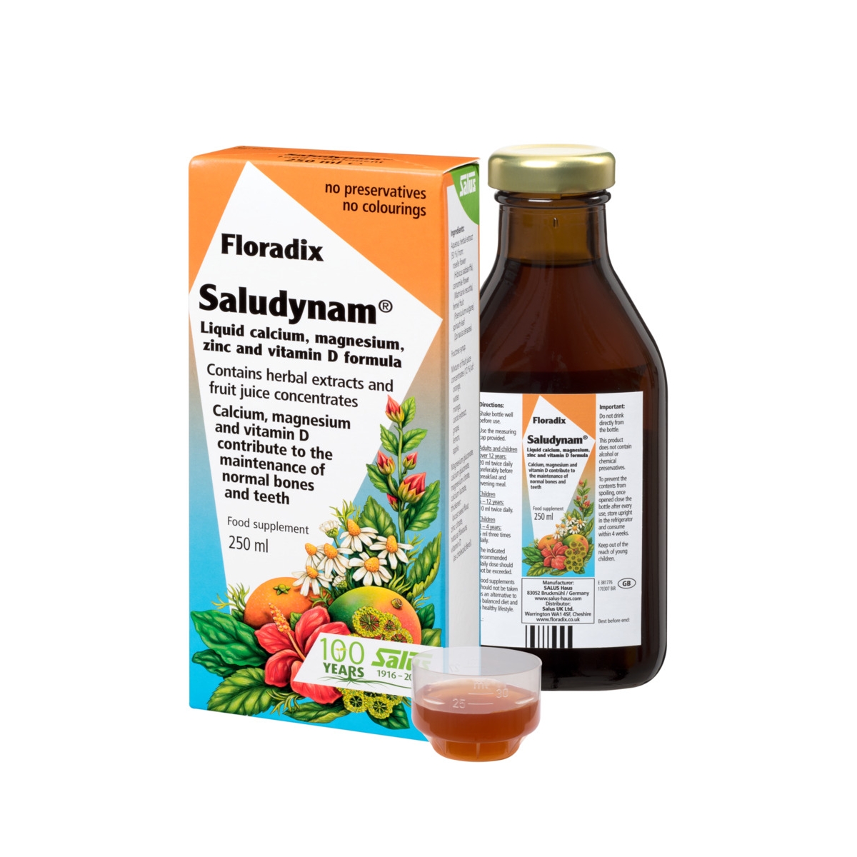 FLORADIX skysta vitaminų formulė SALUDYNAM, 250ml - 