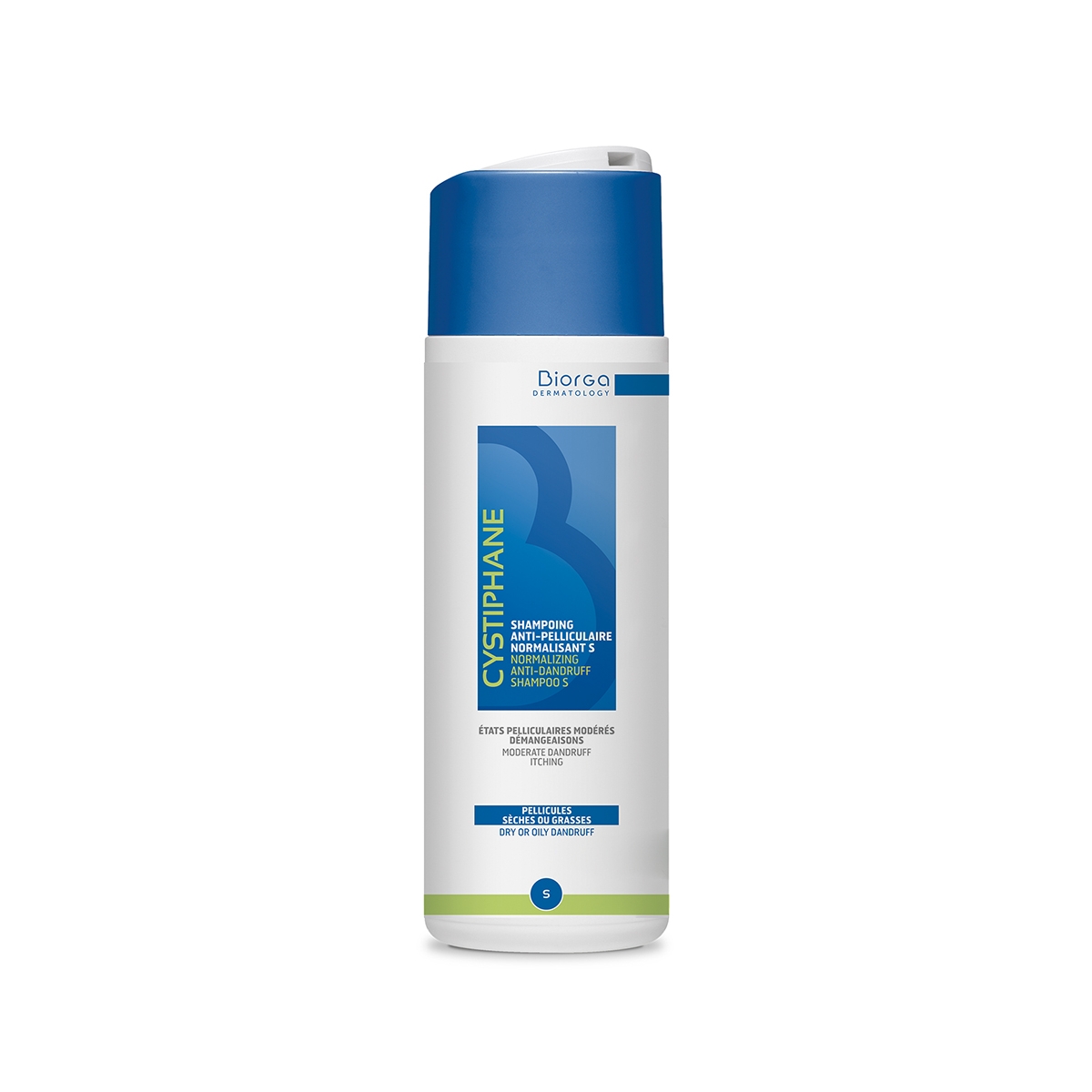 BIORGA balansuojamasis šampūnas nuo pleiskanų CYSTIPHANE S, 200ml - 