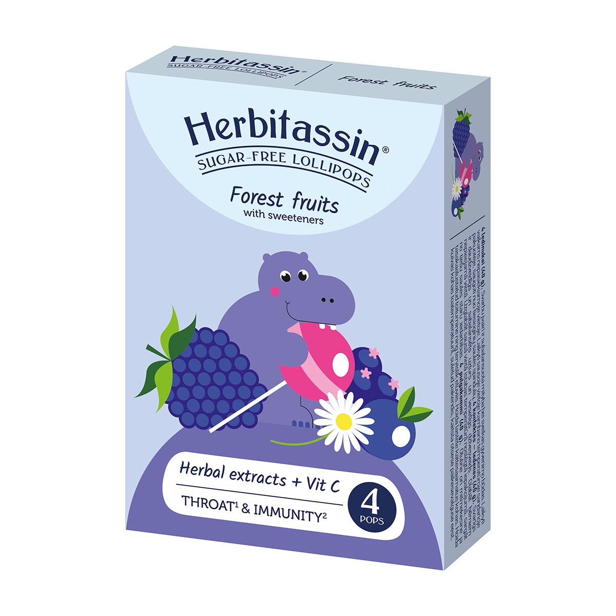 HERBITASSIN becukriai ledinukai, miško uogų skonio, N4 - 