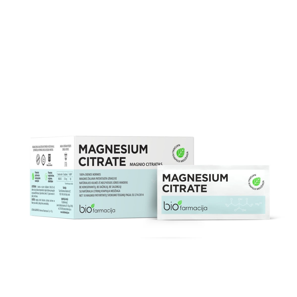 MAGNESIUM CITRATE, milteliai, N50 - 