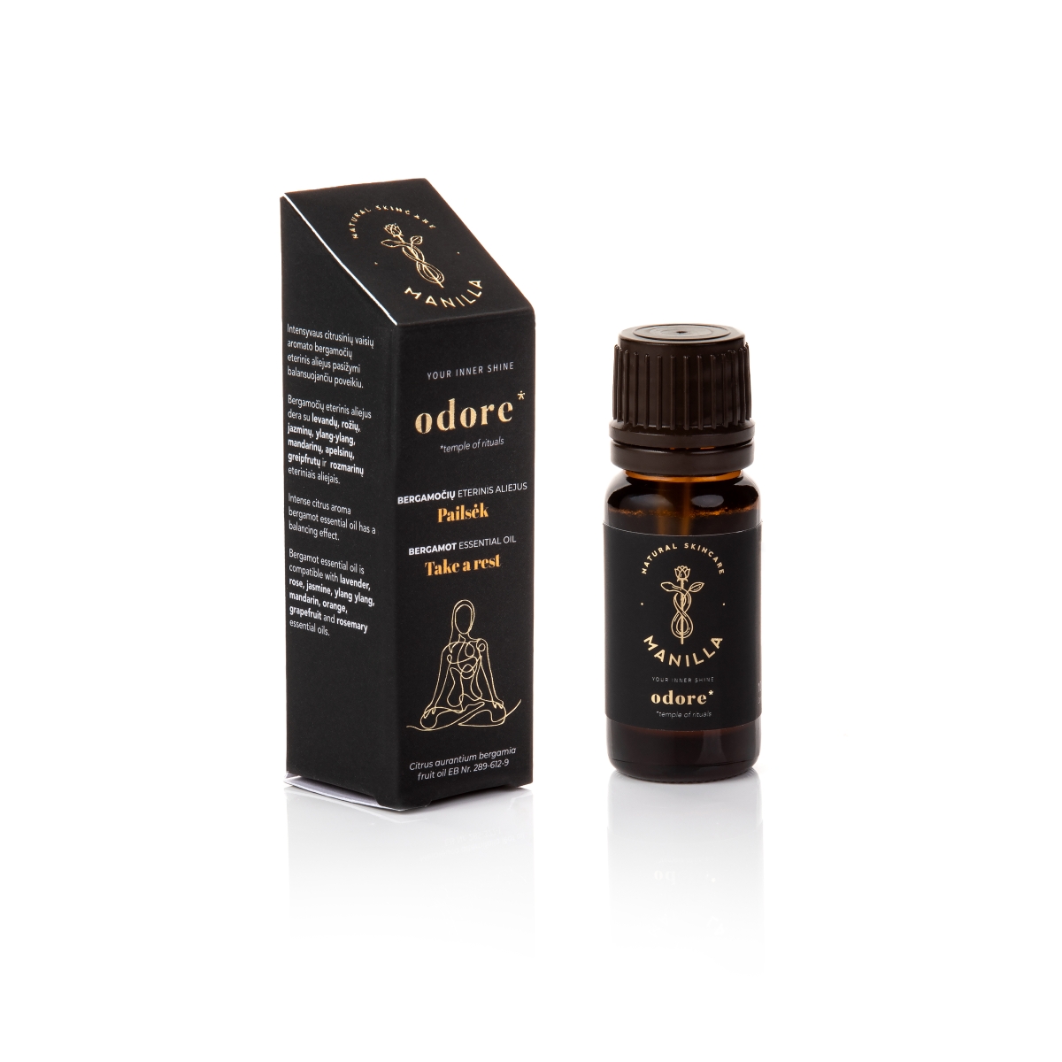 MANILLA natūralus bergamočių eterinis aliejus PAILSĖK ODORE, 10ml - 