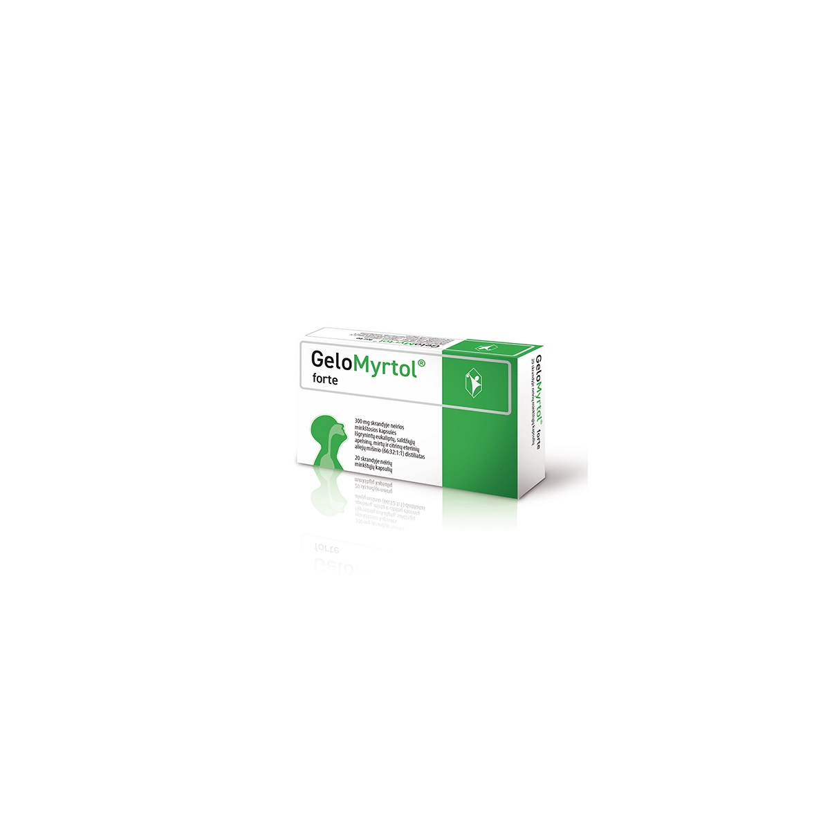 Gelomyrtol forte 300mg skrandyje neirios kapsulės N20 - 