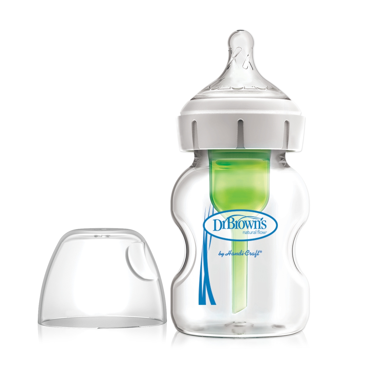 DR.BROWN'S stiklinis buteliukas plačiu kakleliu OPTIONS+, 150ml - 