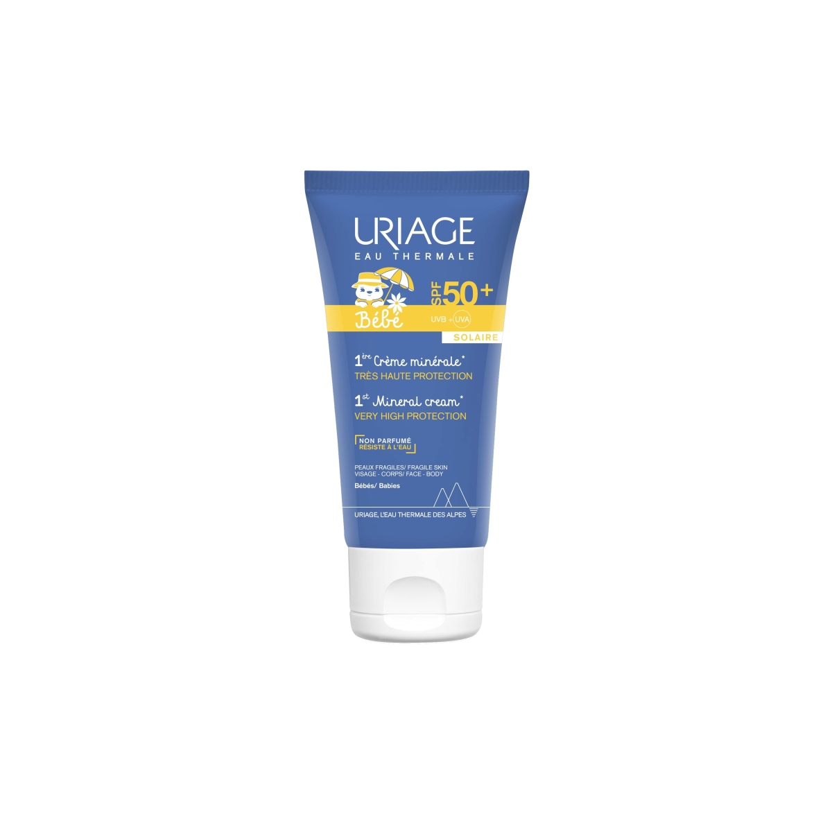 URIAGE apsauginis kremas BABY 1ERE SPF50+ MINERALE, 50ml - 