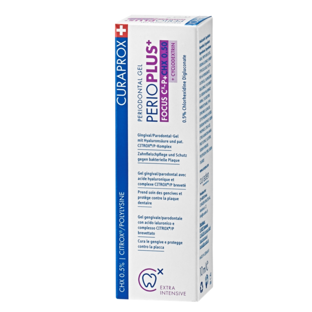 CURAPROX antibakterinis burnos ertmės gelis Perio Plus Focus, 10 ml - 