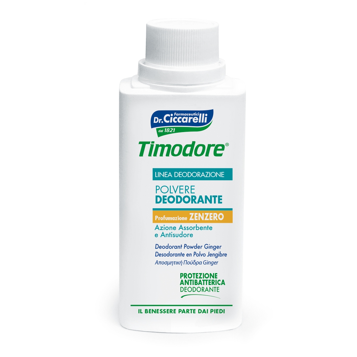 CICCARELLI dezodoruojantys milteliai su imbieru TIMODORE, 75g - 