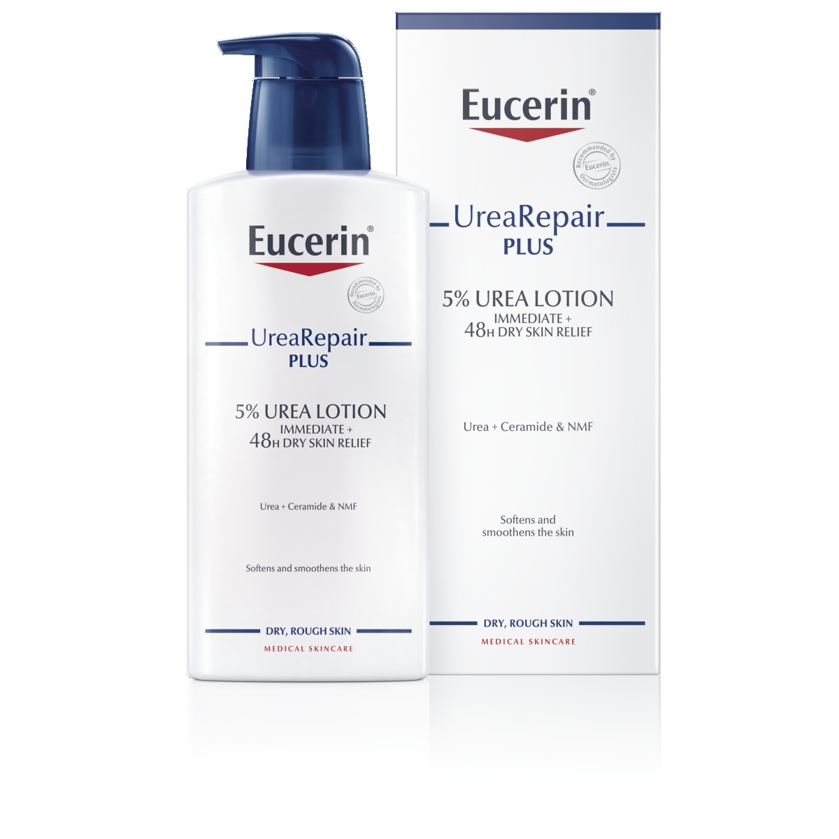 EUCERIN® UreaRepair PLUS rankų kremas sausai odai su 5% šlapalo, 250ml - 