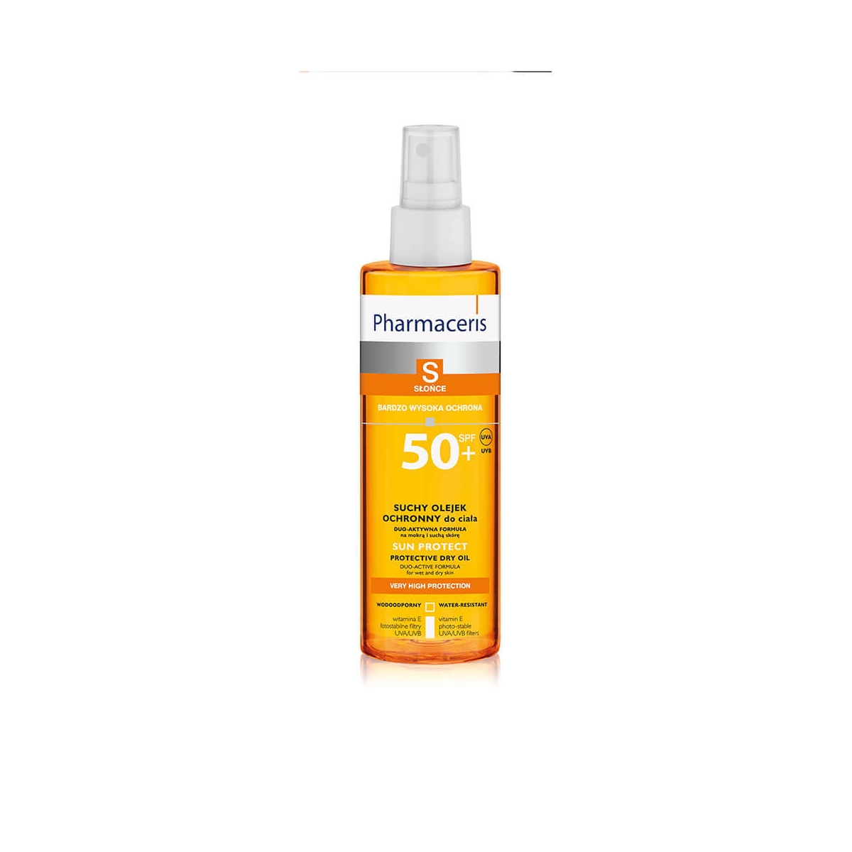 PHARMACERIS S purškiamas aliejus SUN PROTECT SPF50+, 200ml - 