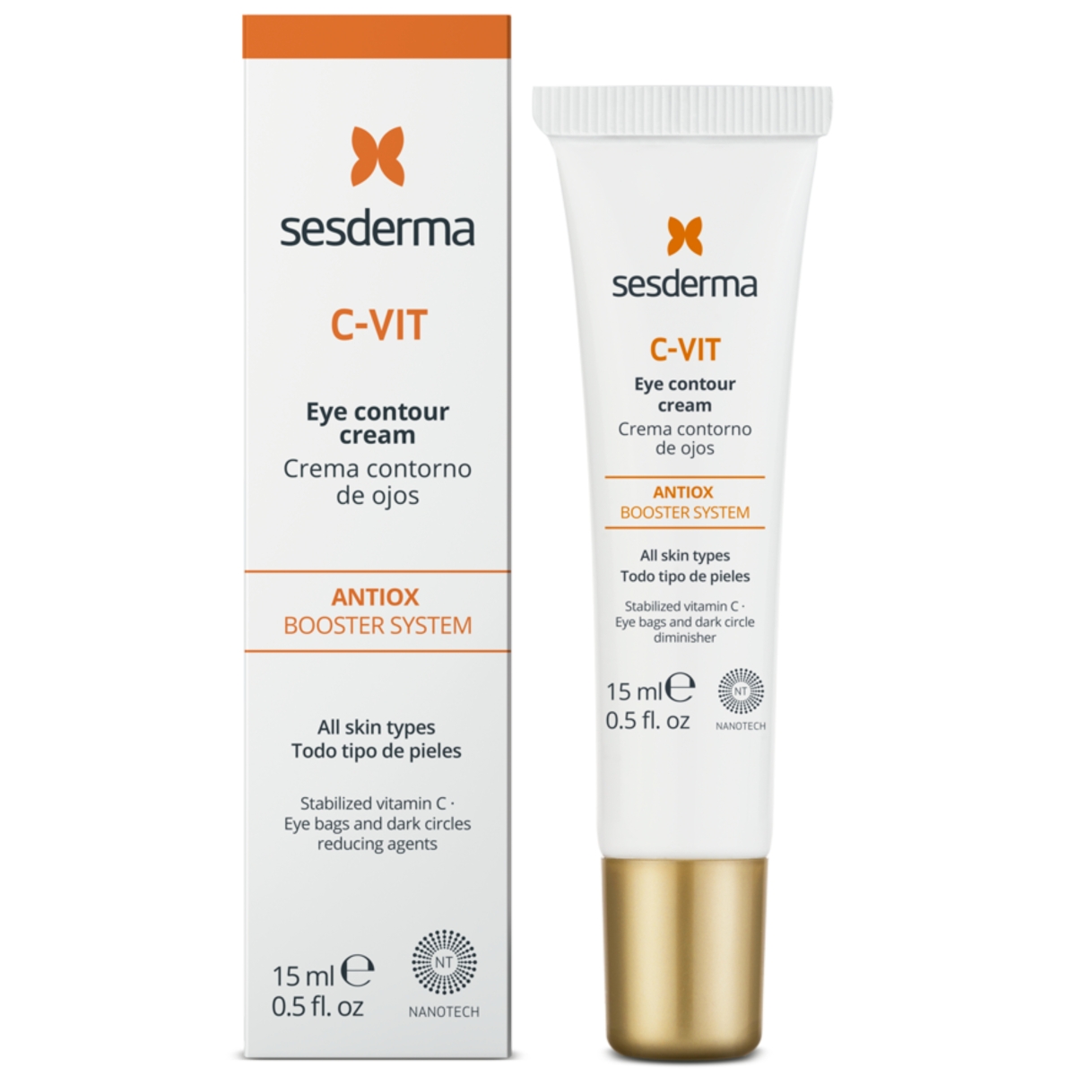 SESDERMA paakių kontūro kremas C-VIT, 15ml - 