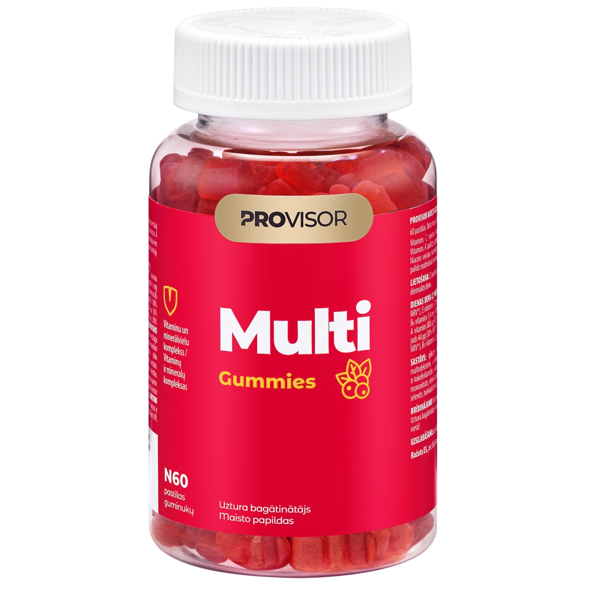 PROVISOR Multi Guminukai, miško uogų skonio N60 - 