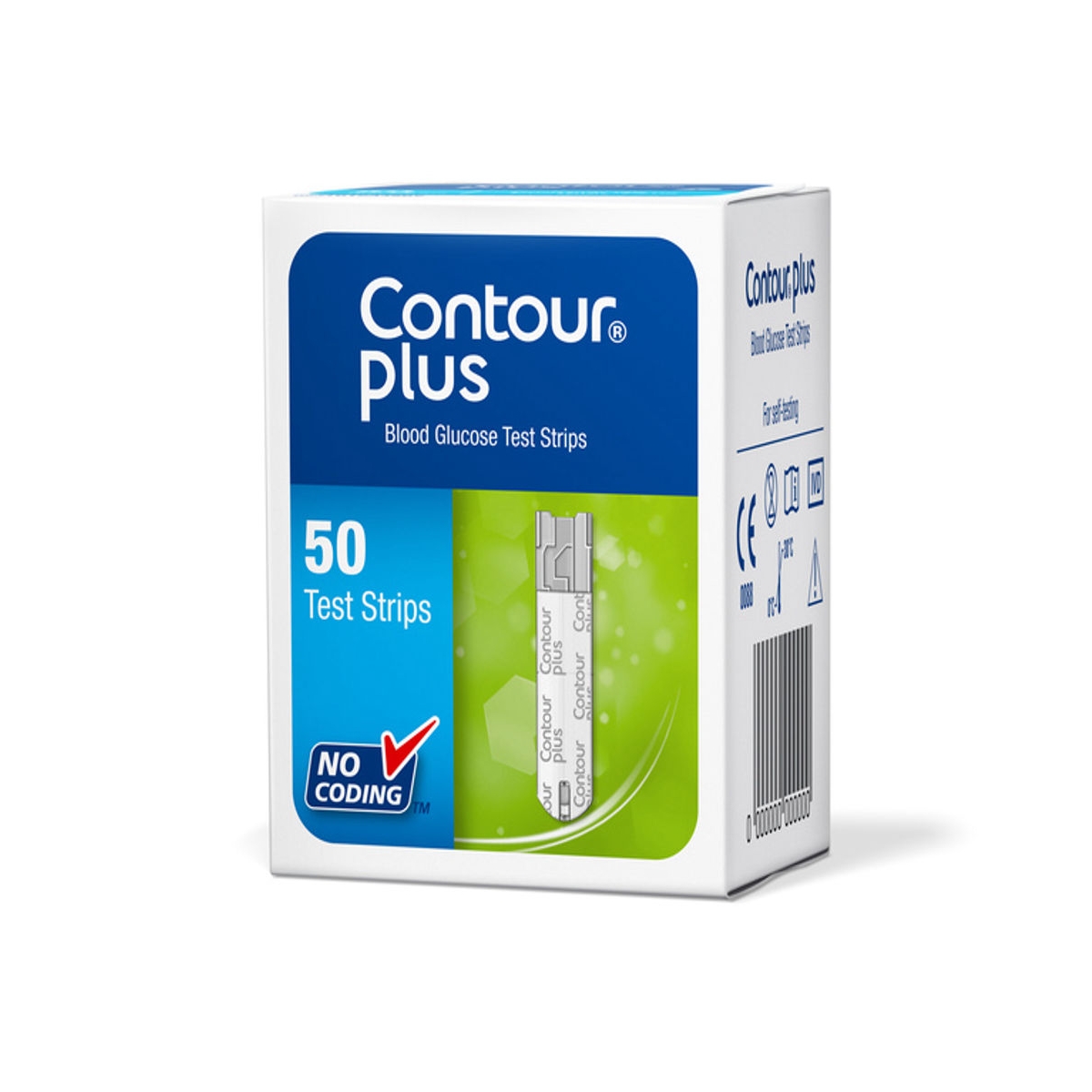 CONTOUR diagnostinės juostelės PLUS, N50 - 