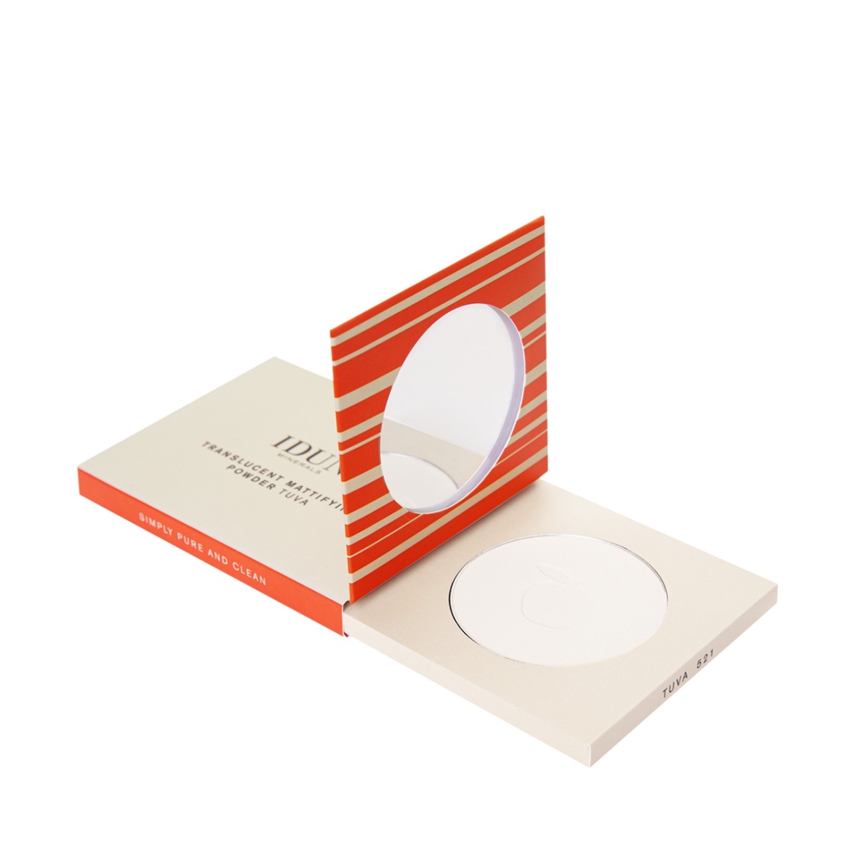 IDUN MINERALS kompaktinė pudra skaidri TUVA Nr. 1521, 3.5g - 