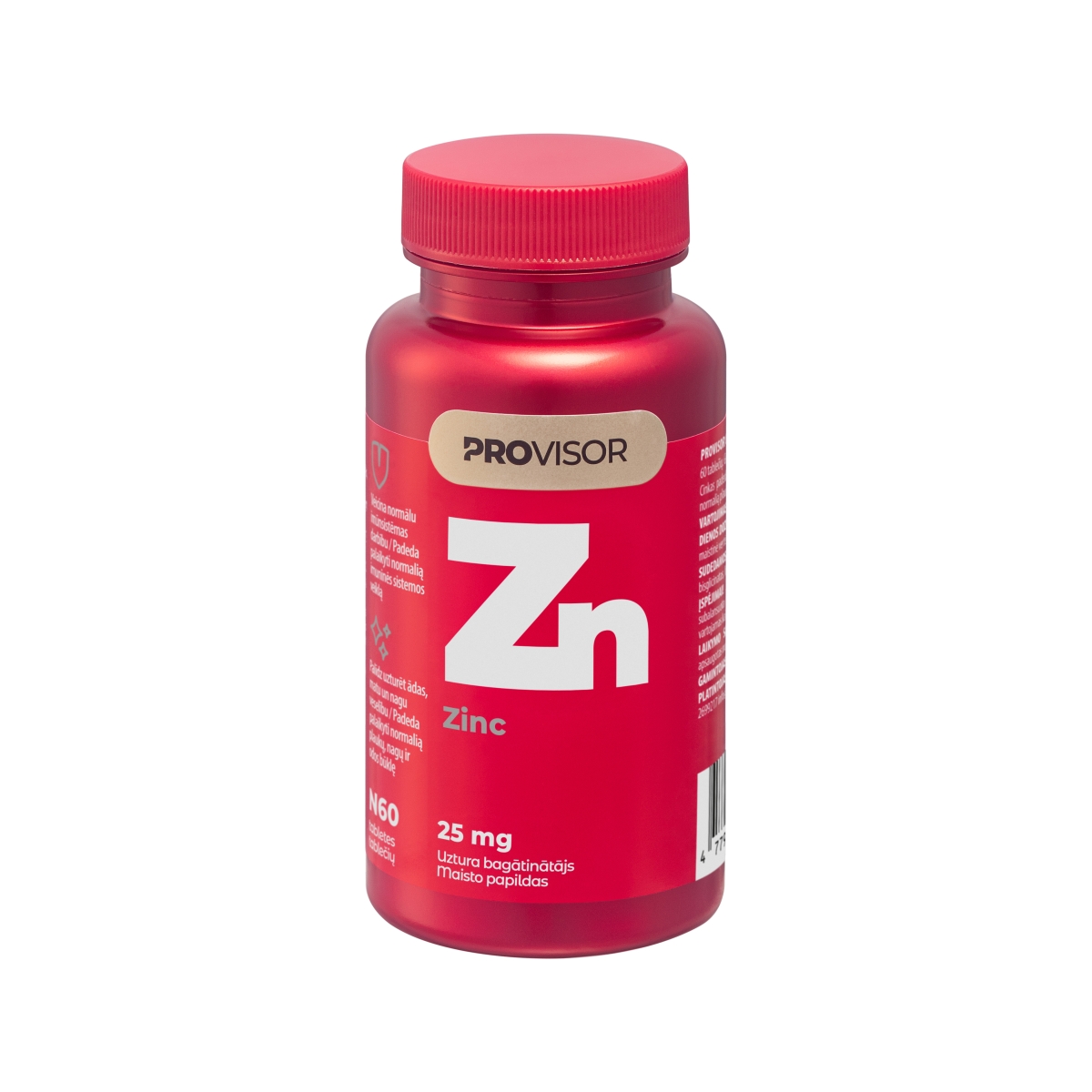 PROVISOR Cinkas 25 mg bisglicinatas, tabletės N60 - 