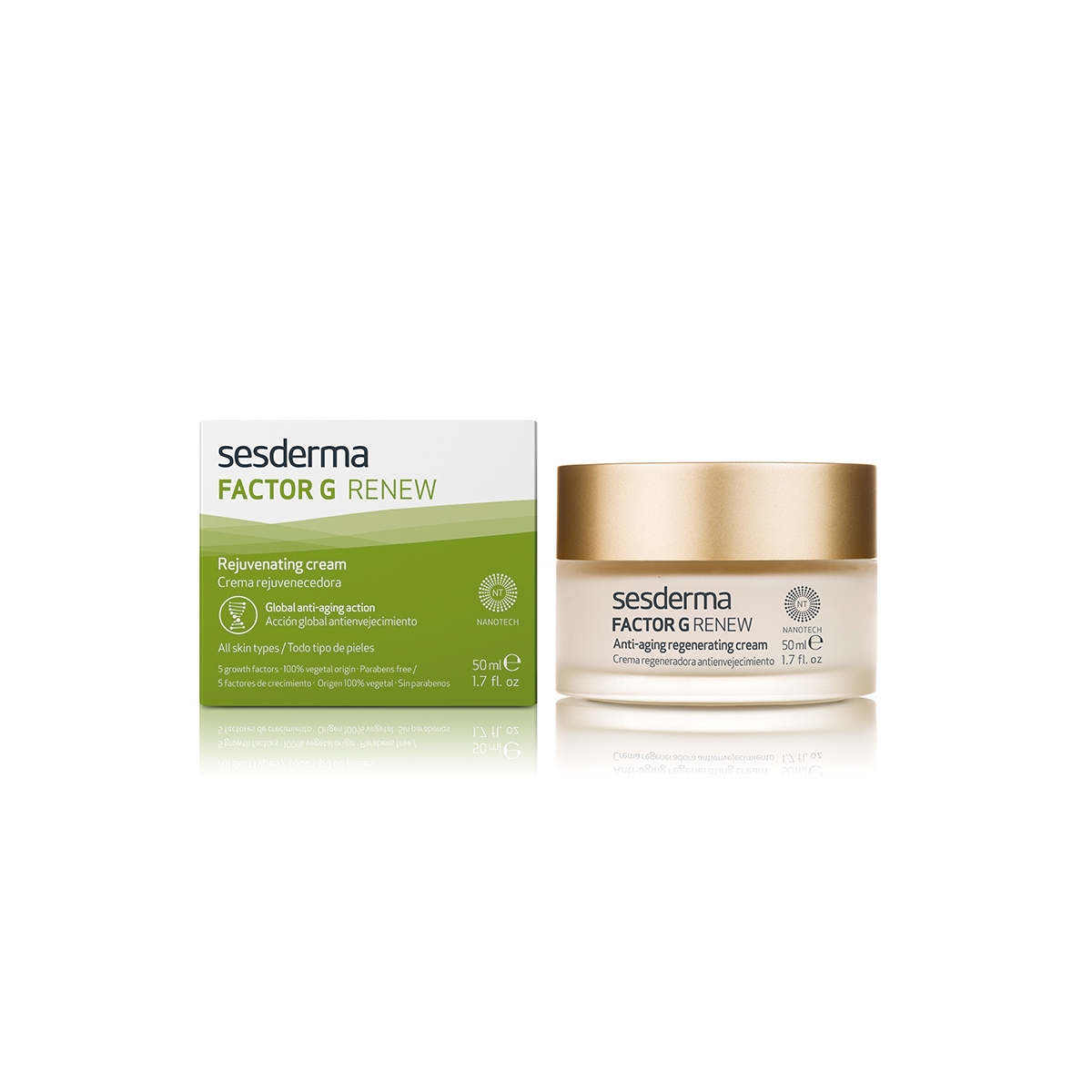 SESDERMA regeneruojamasis kremas FACTOR G, 50ml - 