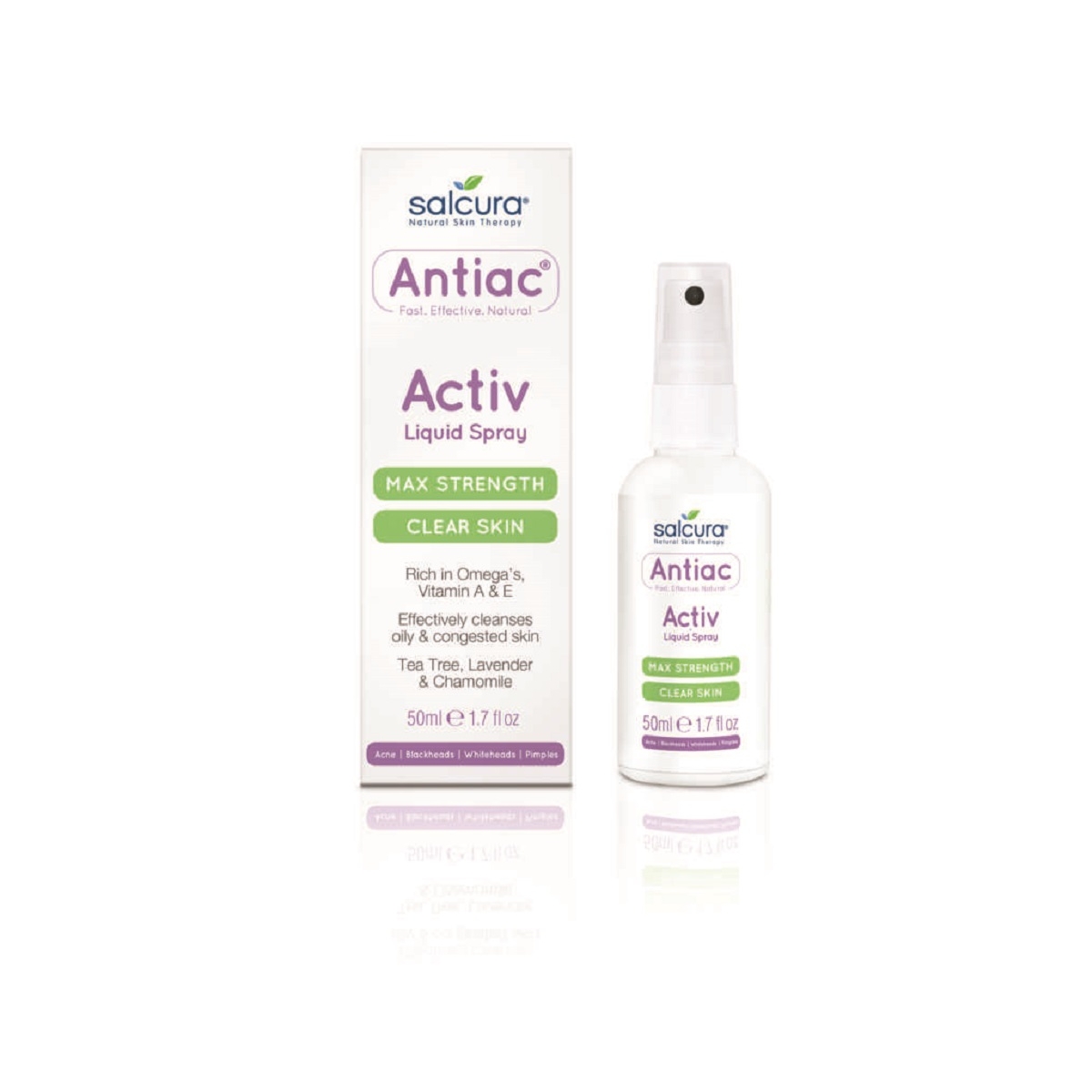 SALCURA priemonė į aknę linkusiai odai ANTIAC ACTIV, 50ml - 