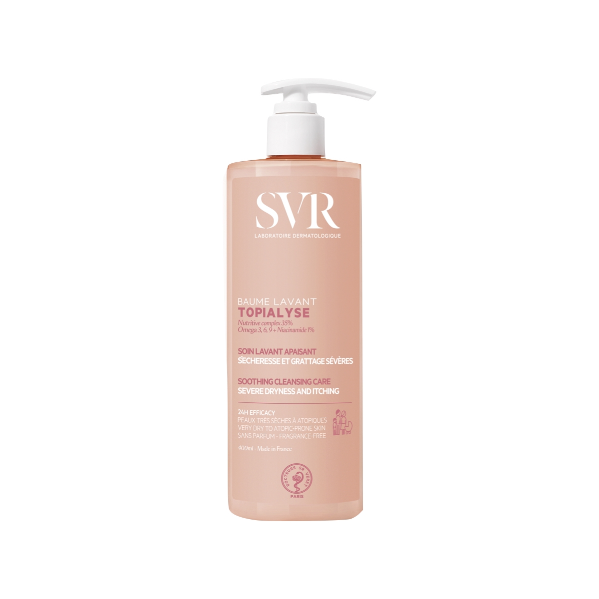 SVR prausiamasis balzamas atopiškai odai TOPIALYSE BAUME LAVANT, 400ml - 