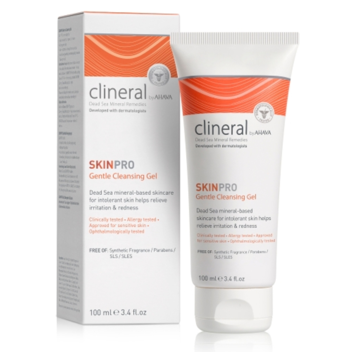 CLINERAL BY AHAVA švelnus prausiamasis gelis SKINPRO, 100ml - 
