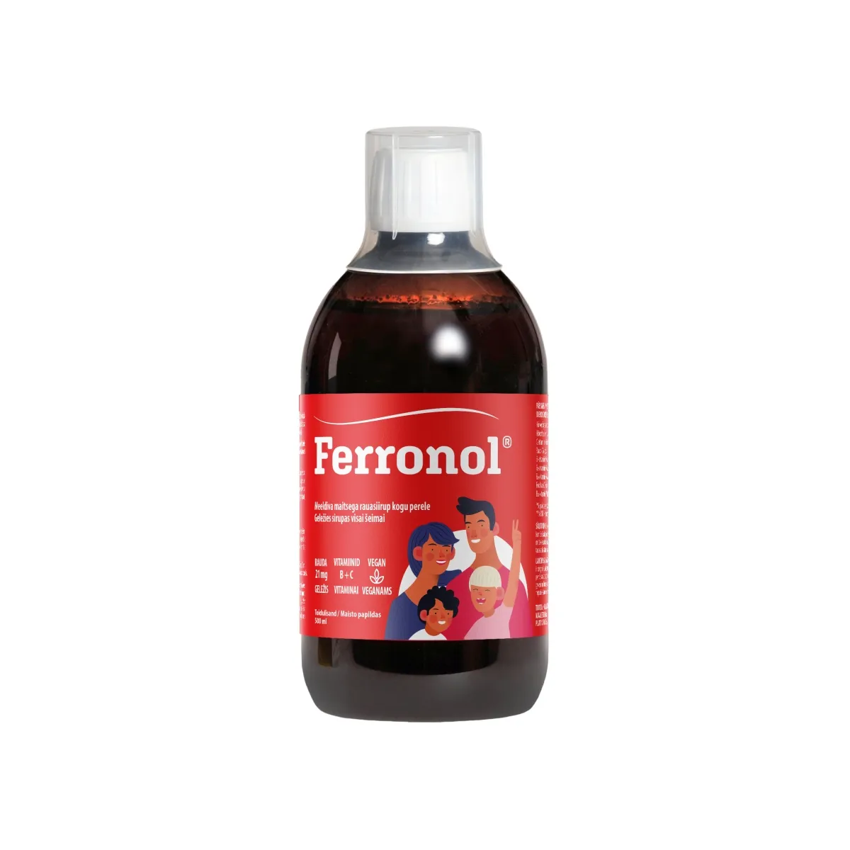 FERRONOL GELEŽIS SU VITAMINAIS, 500 ml - 
