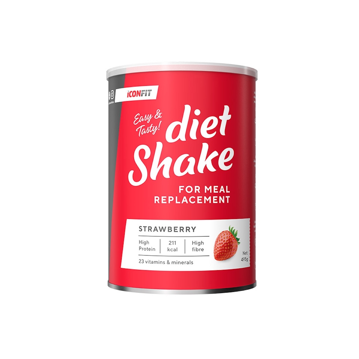 ICONFIT Dietinis kokteilis 495g - Braškių skonio - 