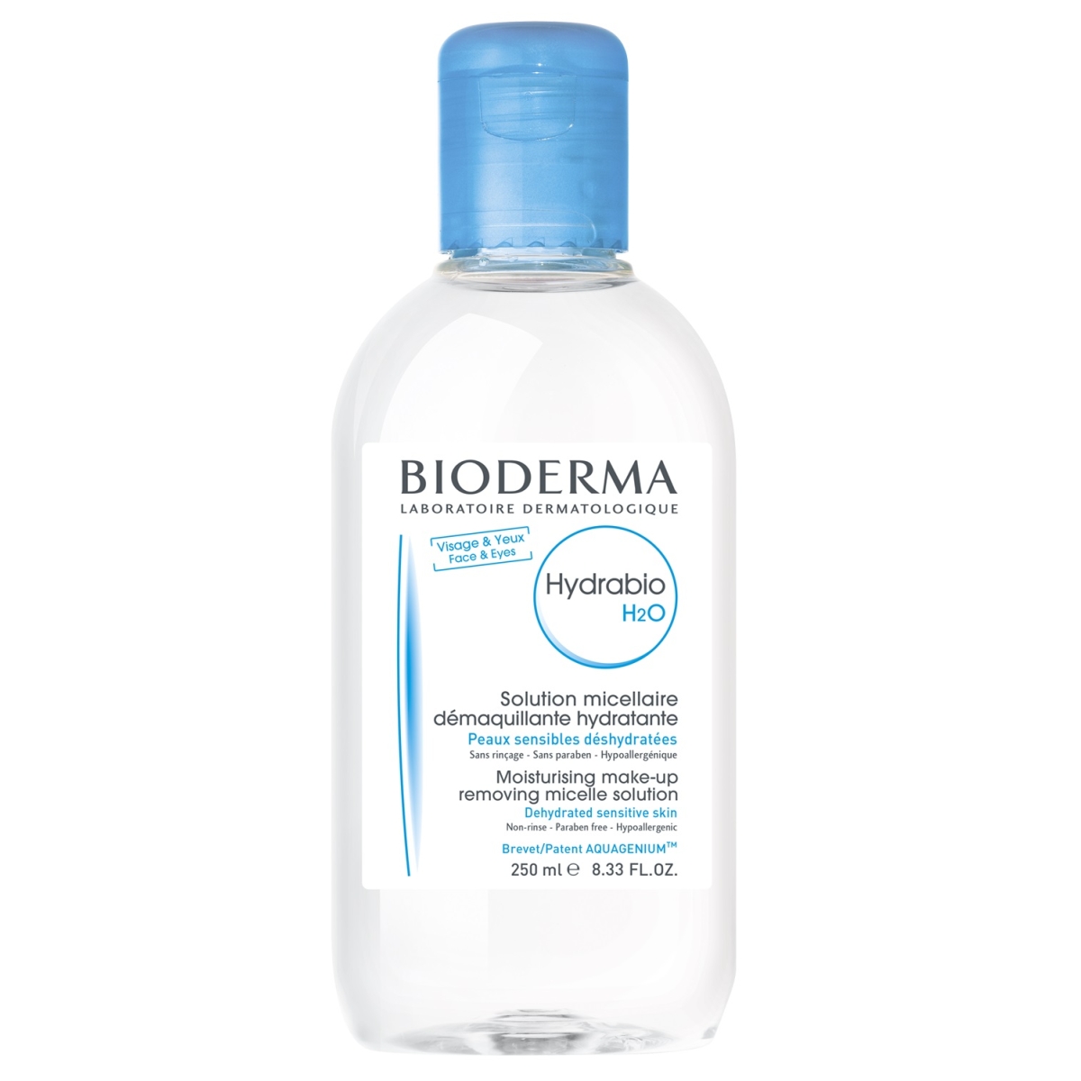 BIODERMA micelinis valomasis vanduo jautriai odai HYDRABIO H2O, 250ml - 