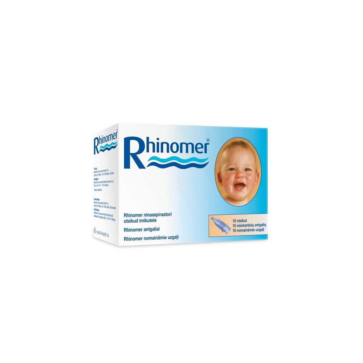 RHINOMER aspiratoriaus antgaliai, N10 - 